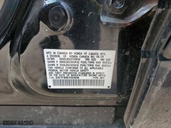 2007 Honda Pilot LX with VIN 2HKYF18167H508118, listed as a Copart auction lot 41486725 with 274,278 mi miles and Clean Title. Bid and sale history available at carsss.com. Image 13.