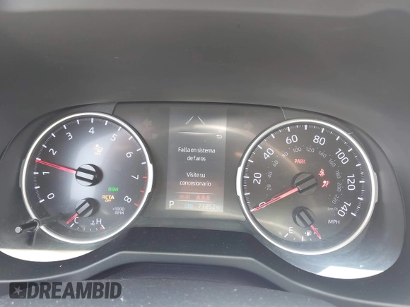 2019 Toyota RAV4 LE with VIN JTMK1RFV4KD025587, listed as a IAAI auction lot 42459046 with 73,852 mi miles and . Bid and sale history available at DreamBid. Image 7.