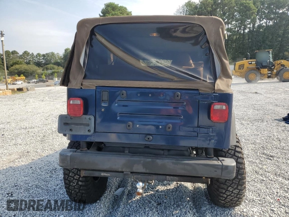 2001 Jeep Wrangler Sport with VIN 1J4FA49S41P335459, listed as a Copart auction lot 72831244 with 161,464 mi miles and Salvage Title. Bid and sale history available at carsss.com. Image 6.