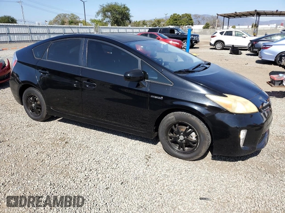 2012 Toyota Prius One with VIN JTDKN3DU6C1517021, listed as a Copart auction lot 55260195 with 183,467 mi miles and Clean Title. Bid and sale history available at DreamBid. Image 4.