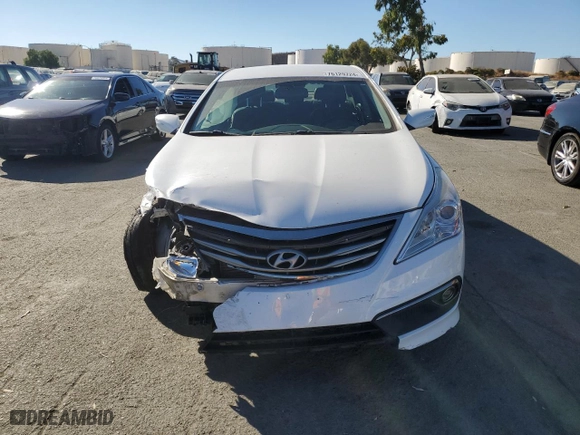 2015 Hyundai Azera with VIN KMHFG4JG9FA483222, listed as a Copart auction lot 76129724 with 49,856 mi miles and Salvage Title. Bid and sale history available at carsss.com. Image 5.