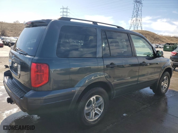 2004 Honda Pilot EX with VIN 2HKYF18404H585637, listed as a Copart auction lot 48829995 with 214,395 mi miles and Salvage Title. Bid and sale history available at carsss.com. Image 3.