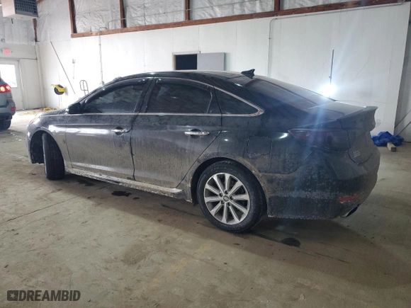 2016 Hyundai Sonata 2.4L Sport with VIN 5NPE34AF4GH356763, listed as a Copart auction lot 46687615 with 55,702 mi miles and Salvage Title. Bid and sale history available at carsss.com. Image 2.