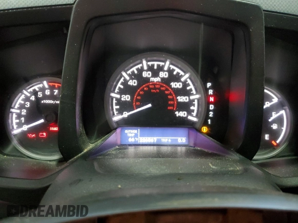 2013 Honda Ridgeline RTL with VIN 5FPYK1F57DB008861, listed as a Copart auction lot 55998335 with 226,567 mi miles and Salvage title. Bid and sale history available at DreamBid. Image 9.