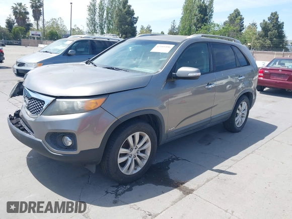 2011 Kia Sorento EX with VIN 5XYKUDA29BG055919, listed as a IAAI auction lot 42105406 with 146,302 mi miles. Bid and sale history available at carsss.com. Image 2.