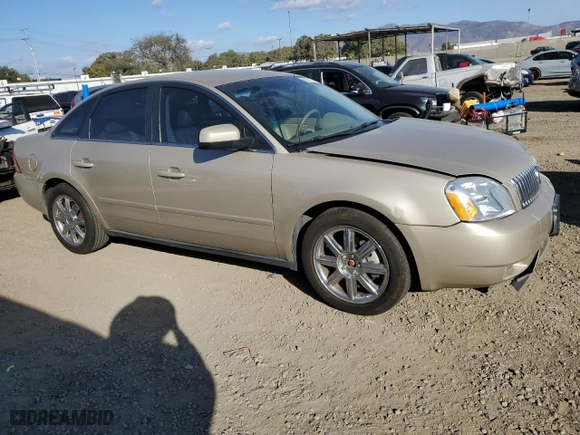 2005 Mercury Montego Premier with VIN 1MEHM42165G617341, listed as a Copart auction lot 88297195 with 82,384 mi miles and Salvage Title. Bid and sale history available at carsss.com. Image 4.
