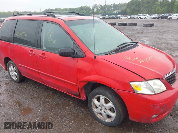 2000 Mazda MPV DX with VIN JM3LW28G1Y0125407, listed as a IAAI auction lot 42386995 with Not provided miles and . Bid and sale history available at DreamBid. Image 6.
