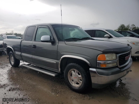2002 GMC Sierra 1500 SLE with VIN 2GTEC19V521168547, listed as a Copart auction lot 50972115 with 77,313 mi miles and Clean Title. Bid and sale history available at carsss.com. Image 4.