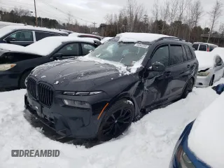 2023 BMW X7 xDrive40i with VIN 5UX23EM03P9P28696, listed as a Copart auction lot 44362265 with 0 mi miles and Non Repairable. Bid and sale history available at carsss.com. Image 1.