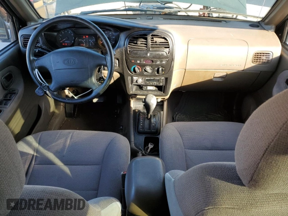 2001 Kia Sportage with VIN KNDJB723115705926, listed as a Copart auction lot 41489735 with 155,820 mi miles and Salvage Title. Bid and sale history available at carsss.com. Image 8.