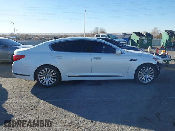 2015 Kia K900 Premium with VIN KNALU4D48F6026659, listed as a IAAI auction lot 41390604 with 70,955 mi miles. Bid and sale history available at carsss.com. Image 14.