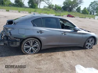 2020 Infiniti Q50 Luxe with VIN JN1EV7AR1LM255530, listed as a IAAI auction lot 42402566 with 58,807 mi miles and . Bid and sale history available at DreamBid. Image 13.