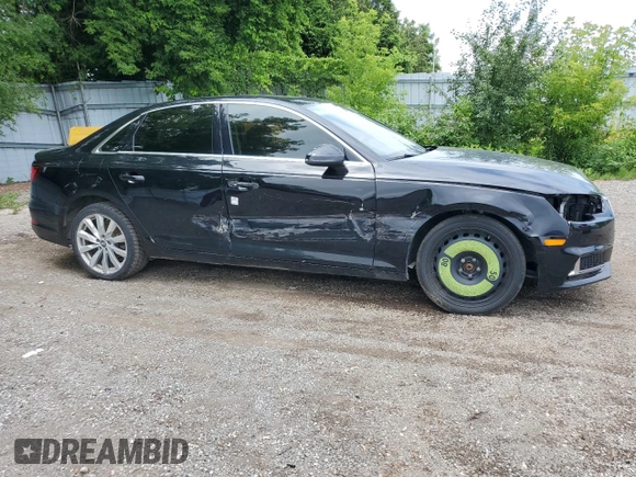 2019 Audi A4 Premium with VIN WAUGMAF41KN012339, listed as a Copart auction lot 61236005 with 142,937 mi miles and Salvage title. Bid and sale history available at DreamBid. Image 4.