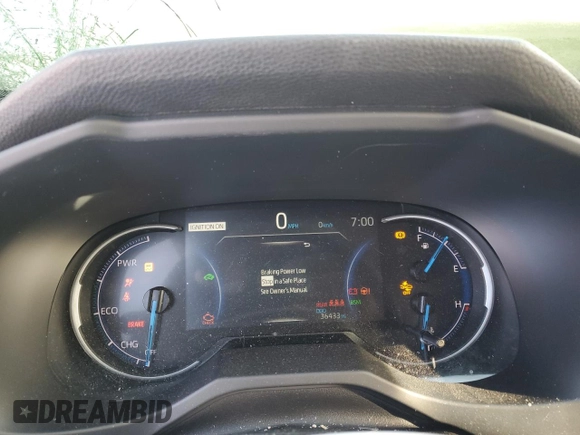2023 Toyota RAV4 Hybrid XLE Premium with VIN JTMB6RFV8PD082318, listed as a Copart auction lot 45563635 with 36,433 mi miles and Salvage Title. Bid and sale history available at carsss.com. Image 9.