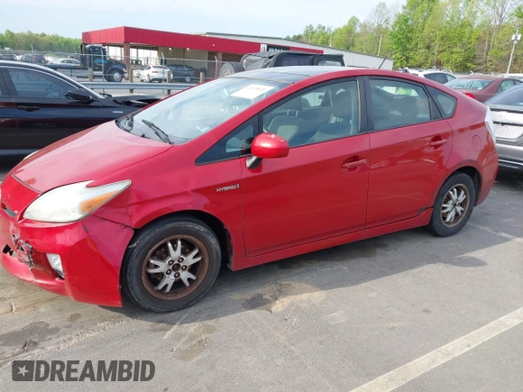 2010 Toyota Prius II with VIN JTDKN3DUXA0219610, listed as a IAAI auction lot 42015825 with 263,492 mi miles. Bid and sale history available at carsss.com. Image 2.