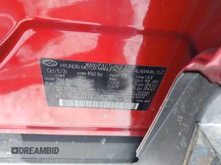 2020 Hyundai Santa Fe Limited with VIN 5NMS53AA0LH293308, listed as a IAAI auction lot 41608440 with 56,011 mi miles and . Bid and sale history available at DreamBid. Image 9.