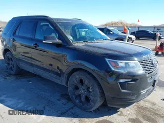 2019 Ford Explorer Sport with VIN 1FM5K8GT5KGA27196, listed as a IAAI auction lot 41690327 with 100,252 mi miles and . Bid and sale history available at carsss.com. Image 1.