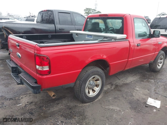 2007 Ford Ranger XL with VIN 1FTYR10U57PA52033, listed as a IAAI auction lot 41616576 with 130,010 mi miles. Bid and sale history available at carsss.com. Image 4.