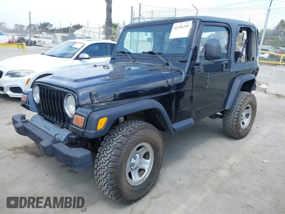 2002 Jeep Wrangler X with VIN 1J4FA39S32P738246, listed as a IAAI auction lot 42106359 with 266,993 mi miles and . Bid and sale history available at DreamBid. Image 21.