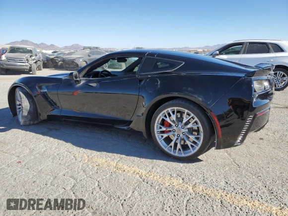 2016 Chevrolet Corvette Z06 1LZ with VIN 1G1YN2D64G5601805, listed as a Copart auction lot 88860495 with 56,787 mi miles and Salvage Title. Bid and sale history available at carsss.com. Image 2.