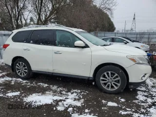 2013 Nissan Pathfinder SV with VIN 5N1AR2MM6DC602310, listed as a Copart auction lot 52416245 with 306,369 mi miles and Clean Title. Bid and sale history available at carsss.com. Image 4.