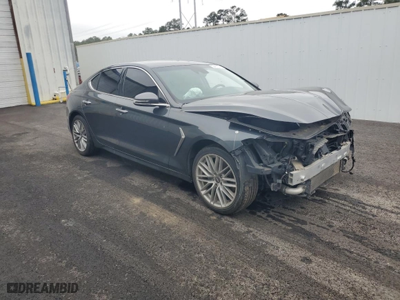 2020 Genesis G70 2.0T with VIN KMTG64LA7LU050255, listed as a Copart auction lot 42339465 with 53,377 mi miles and Clean Title. Bid and sale history available at carsss.com. Image 4.