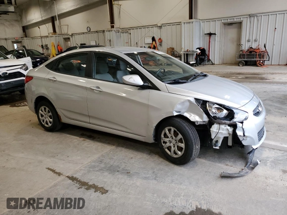 2014 Hyundai Accent GLS with VIN KMHCT4AE1EU675132, listed as a Copart auction lot 52580865 with 109,052 mi miles and Non Repairable. Bid and sale history available at carsss.com. Image 4.