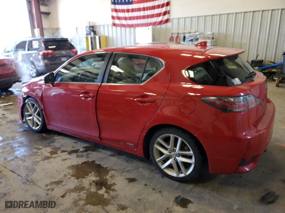 2015 Lexus CT 200h Hybrid with VIN JTHKD5BH5F2229492, listed as a Copart auction lot 44727725 with 124391 miles and Salvage Title. Bid and sale history available at carsss.com. Image 2.