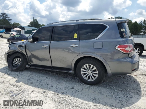 2017 Nissan Armada SV with VIN JN8AY2ND8H9007164, listed as a Copart auction lot 67336924 with 146,972 mi miles and Salvage Title. Bid and sale history available at carsss.com. Image 2.