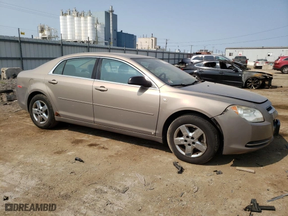 2008 Chevrolet Malibu LS w/1LS with VIN 1G1ZG57B18F282156, listed as a Copart auction lot 71009184 with 0 mi miles and Salvage Title. Bid and sale history available at carsss.com. Image 4.