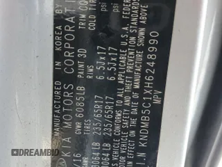 2017 Kia Sedona LX with VIN KNDMB5C1XH6248990, listed as a Copart auction lot 68071384 with 155,486 mi miles and Salvage Title. Bid and sale history available at carsss.com. Image 14.