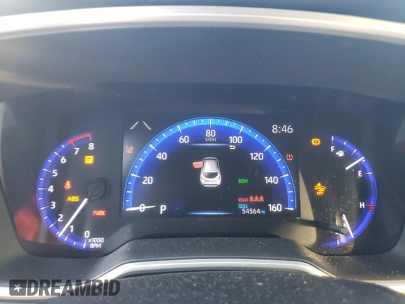 2019 Toyota Corolla Hatchback SE with VIN JTNK4RBE0K3014696, listed as a Copart auction lot 74961484 with 54,564 mi miles and Clean Title. Bid and sale history available at carsss.com. Image 9.