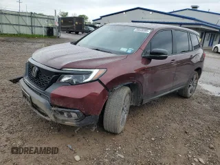 2019 Honda Passport EX-L с VIN 5FNYF8H52KB026118, выставлен на аукционе Copart как лот 59548395 с пробегом 81 717 миль миль и Списание • Salvage title. История ставок и продаж доступна на DreamBid. Изображение 1.
