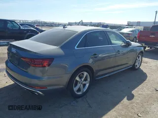 2019 Audi A4 Premium with VIN WAUDNAF4XKA022178, listed as a IAAI auction lot 41593789 with 79,557 mi miles. Bid and sale history available at carsss.com. Image 4.