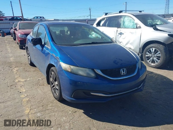 2014 Honda Civic Sedan EX with VIN 19XFB2F87EE013503, listed as a IAAI auction lot 41700839 with 400,000 mi miles. Bid and sale history available at carsss.com. Image 1.