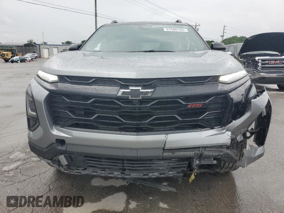 2025 Chevrolet Equinox FWD RS with VIN 3GNAXLEG1SL226410, listed as a Copart auction lot 57580165 with 8,079 mi miles and Salvage title. Bid and sale history available at DreamBid. Image 5.