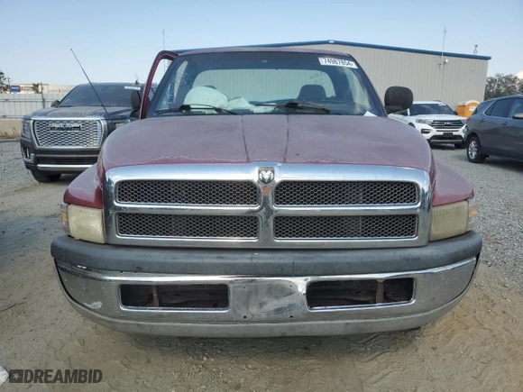 1998 Dodge Ram 1500 with VIN 1B7HC16X4WS580399, listed as a Copart auction lot 74987854 with 0 mi miles and Salvage Title. Bid and sale history available at carsss.com. Image 5.