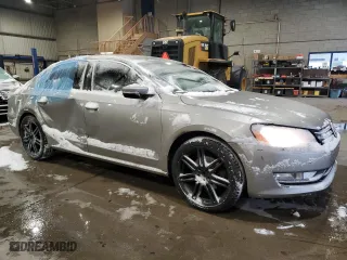 2013 Volkswagen Passat SEL Premium with VIN 1VWCM7A38DC114137, listed as a Copart auction lot 42429205 with 131,809 mi miles and Salvage Title. Bid and sale history available at carsss.com. Image 4.