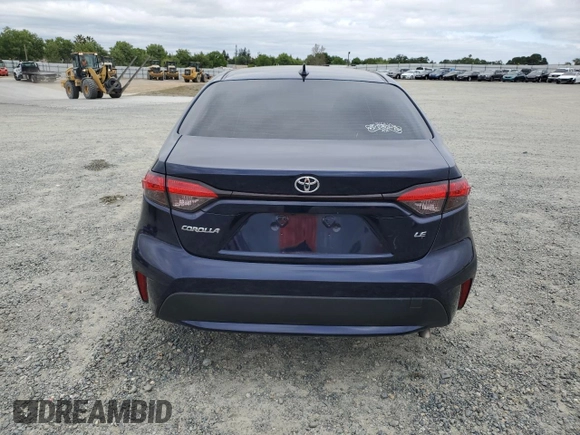 2020 Toyota Corolla LE with VIN JTDEPRAE9LJ052757, listed as a Copart auction lot 53683115 with 82,223 mi miles and Salvage Title. Bid and sale history available at carsss.com. Image 6.
