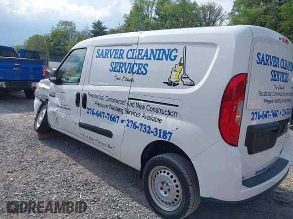 2022 Ram ProMaster City Cargo Tradesman with VIN ZFBHRFABXN6X98994, listed as a IAAI auction lot 42168369 with 9,171 mi miles and . Bid and sale history available at DreamBid. Image 3.