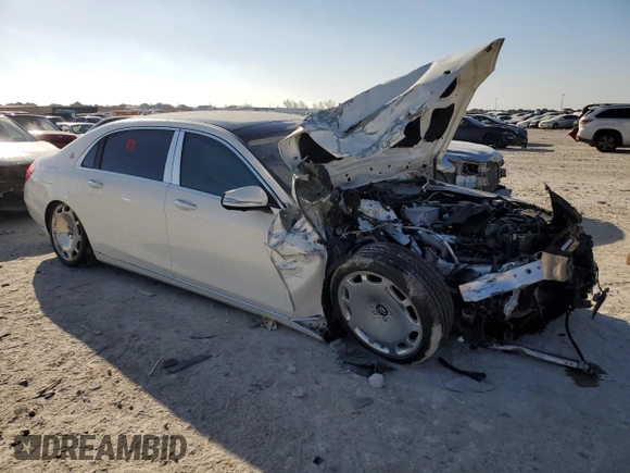 2017 Mercedes-Benz S with VIN WDDUX7GB3HA323645, listed as a Copart auction lot 46950295 with Not Provided miles and Salvage Title. Bid and sale history available at DreamBid. Image 4.
