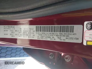 2019 Ram 1500 Big Horn с VIN 1C6SRFFT1KN726854, выставлен на аукционе IAAI как лот 42240401 с пробегом 82 545 миль миль и . История ставок и продаж доступна на DreamBid. Изображение 9.