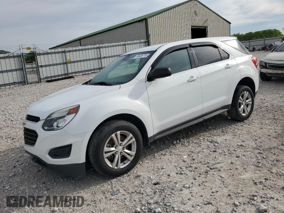 2017 Chevrolet Equinox LS z VIN 2GNALBEK7H1574023, wystawiony jako Copart lot #56935715 z przebiegiem 92 210 mil mil oraz Szkoda całkowita • Salvage title. Historia ofert i sprzedaży dostępna na DreamBid. Obrazek 1.