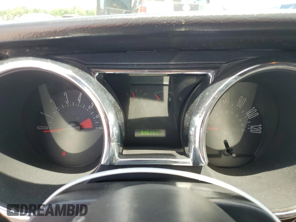 2006 Ford Mustang Standard with VIN 1ZVFT84N265109025, listed as a Copart auction lot 57317845 with 94,626 mi miles and Salvage title. Bid and sale history available at DreamBid. Image 9.