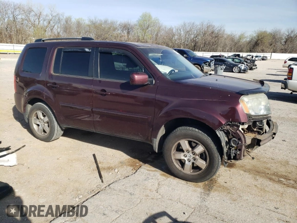 2011 Honda Pilot EX-L with VIN 5FNYF4H52BB018819, listed as a Copart auction lot 49640355 with 214,105 mi miles and Salvage Title. Bid and sale history available at DreamBid. Image 4.