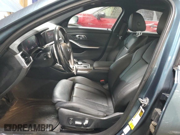 2019 BMW 3 Series 330i with VIN WBA5R1C51KFH14244, listed as a Copart auction lot 52199945 with 45,365 mi miles and Salvage title. Bid and sale history available at DreamBid. Image 7.