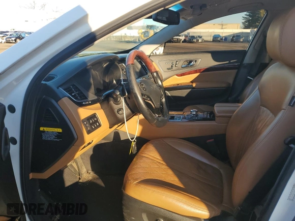 2016 Kia K900 Luxury with VIN KNALW4D41G6031150, listed as a Copart auction lot 84642644 with 128,068 mi miles and Salvage Title. Bid and sale history available at carsss.com. Image 7.