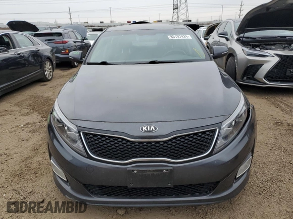 2015 Kia Optima LX with VIN KNAGM4A79F5642604, listed as a Copart auction lot 85157924 with 62,066 mi miles and Salvage Title. Bid and sale history available at carsss.com. Image 5.