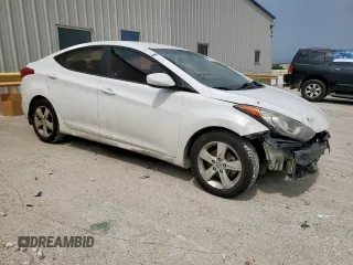 2013 Hyundai Elantra GLS with VIN 5NPDH4AE8DH435627, listed as a Copart auction lot 57332135 with 206,776 mi miles and Salvage title. Bid and sale history available at DreamBid. Image 4.