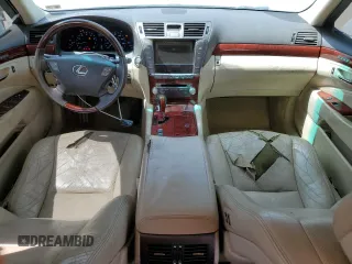 2010 Lexus LS 460 with VIN JTHBL5EF6A5099663, listed as a Copart auction lot 53441535 with Not provided miles and Salvage title. Bid and sale history available at DreamBid. Image 8.
